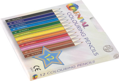 Carnival Colouring Pencils Half Size 12-Pack