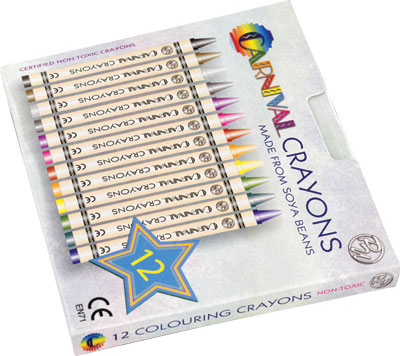 Carnival Colouring Crayons 12-Pack